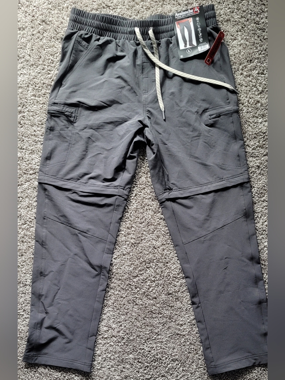 Men's Large Convertable Zipoff Cargo Pant